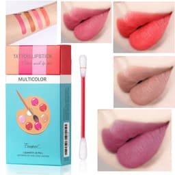 image-20 Pcs Set Cotton Swab Lipsticks For Outdoor Portable Lipsticks Cosmetics Waterproof Case Lasting Long Cigarette Liquid Lipstick