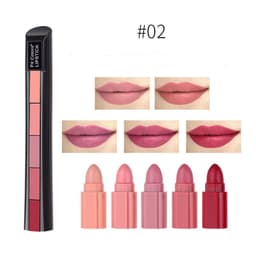 image-Matte 5-color Lipstick Set Velvet Lip Stick Non-stick Lip Gloss Long Lasting Waterproof Sexy Red Lipstick