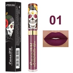 image-Light Metal Pearlescent Skull Single Lip Gloss Lipstick