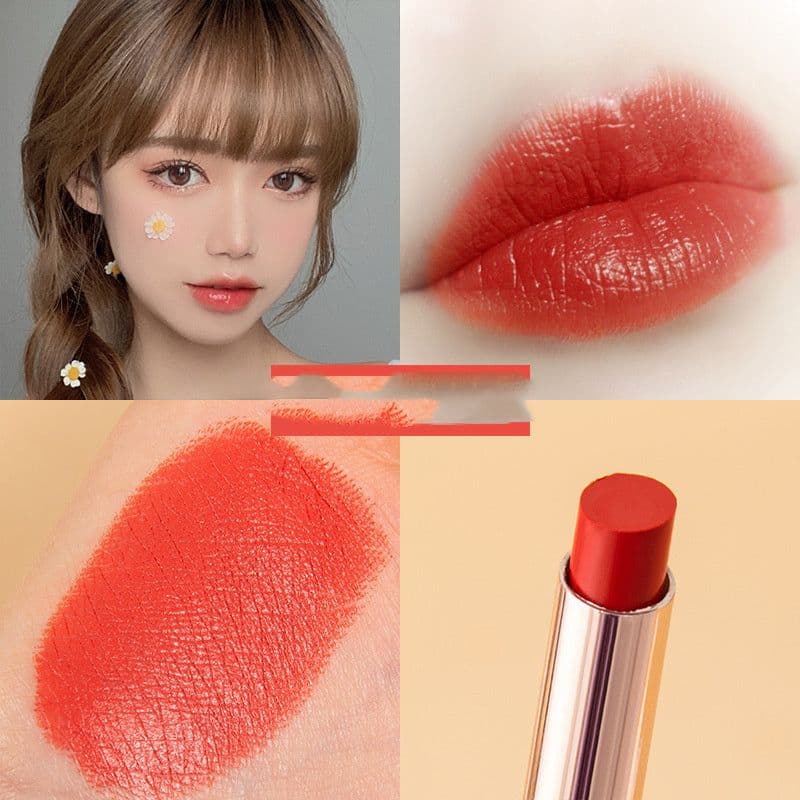 image-Golden Thin Tube Semi-matte Velvet Matte Moisturizing Lipstick