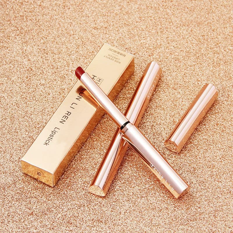 image-Golden Thin Tube Semi-matte Velvet Matte Moisturizing Lipstick