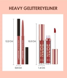 image-Lip Liner And Lipstick Makeup 12 Pcs Set 6 Matte Lipstick 6 Lip Liner Pens Waterproof Long Lasting Matte Lipstick Beauty Cosmetics Makeup Gift For Girls Lipstick Set