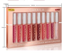 image-Pack Of 10 Matte Nonstick Cup Waterproof Lip Gloss