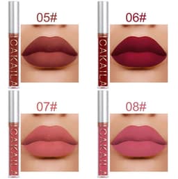 image-Pack Of 10 Matte Nonstick Cup Waterproof Lip Gloss