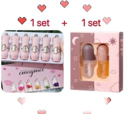 image-Jelly Flower Lipstick Color Changing Lip Gloss Moistening Temperature Crystal Pomade Transparent Lip Color Balm Makeup Cosm