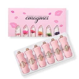 image-Jelly Flower Lipstick Color Changing Lip Gloss Moistening Temperature Crystal Pomade Transparent Lip Color Balm Makeup Cosm