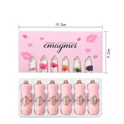 image-Jelly Flower Lipstick Color Changing Lip Gloss Moistening Temperature Crystal Pomade Transparent Lip Color Balm Makeup Cosm