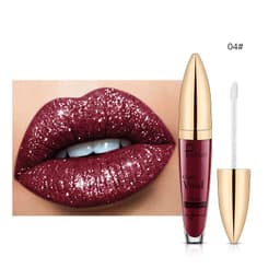 image-Pudaier Sip Glitter Flip Matte Shimmer Lip Gloss No Stain On Cup Diamond Lipstick