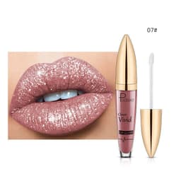image-Pudaier Sip Glitter Flip Matte Shimmer Lip Gloss No Stain On Cup Diamond Lipstick