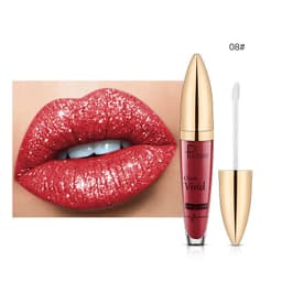 image-Pudaier Sip Glitter Flip Matte Shimmer Lip Gloss No Stain On Cup Diamond Lipstick