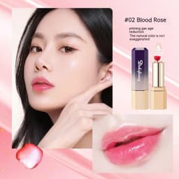 image-Petal Flower Lipstick Transparent Jelly Color Changing Temperature