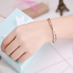 image-Women's Hot Style Roman Word Diamond Bracelet