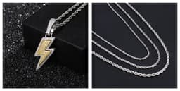 image-Hot Selling Lightning Hip Hop Pendant Micro-inlaid Zircon Hip Hop Fashion Trendy Hip Hop Jewelry