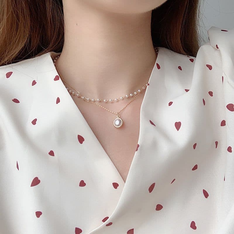 image-New Niche Design Pearl Necklace Women"s Fashion Cool Wind
