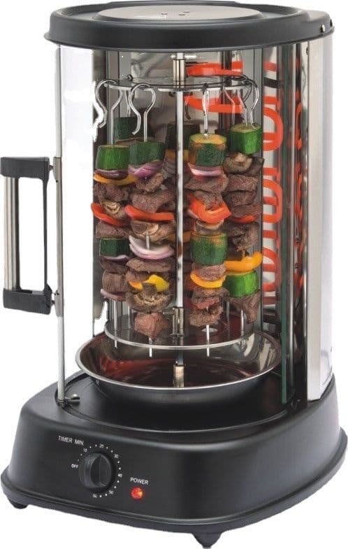 image-Home Grill Electric Rotisserie Indoor Chicken SmokelessHome Skewer Stove