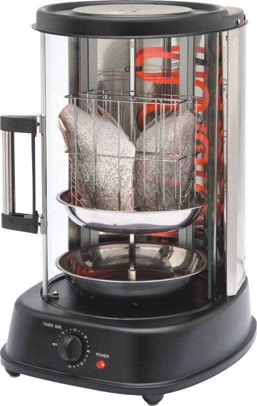 image-Home Grill Electric Rotisserie Indoor Chicken SmokelessHome Skewer Stove