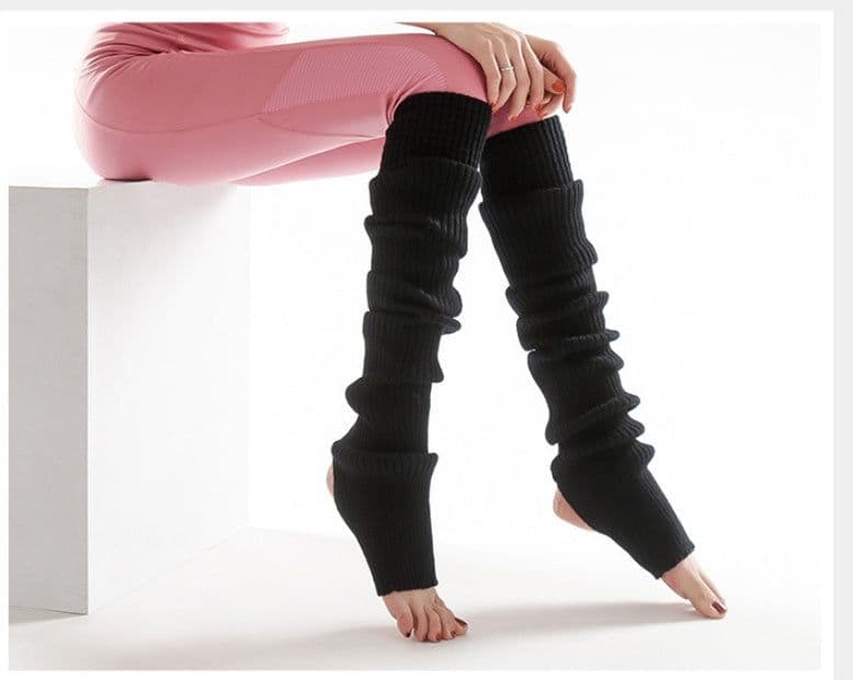 image-Yoga Socks Autumn Winter Female Tall Hose Set Protection