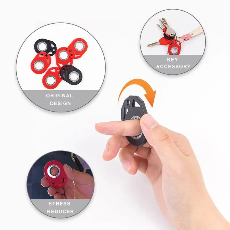 image-Creative Fidget Spinner Toy Keychain Hand Spinner Anti-Anxiety Toy Relieves Stress Finger Spinner Keychain Bottle Opener Kids Toy