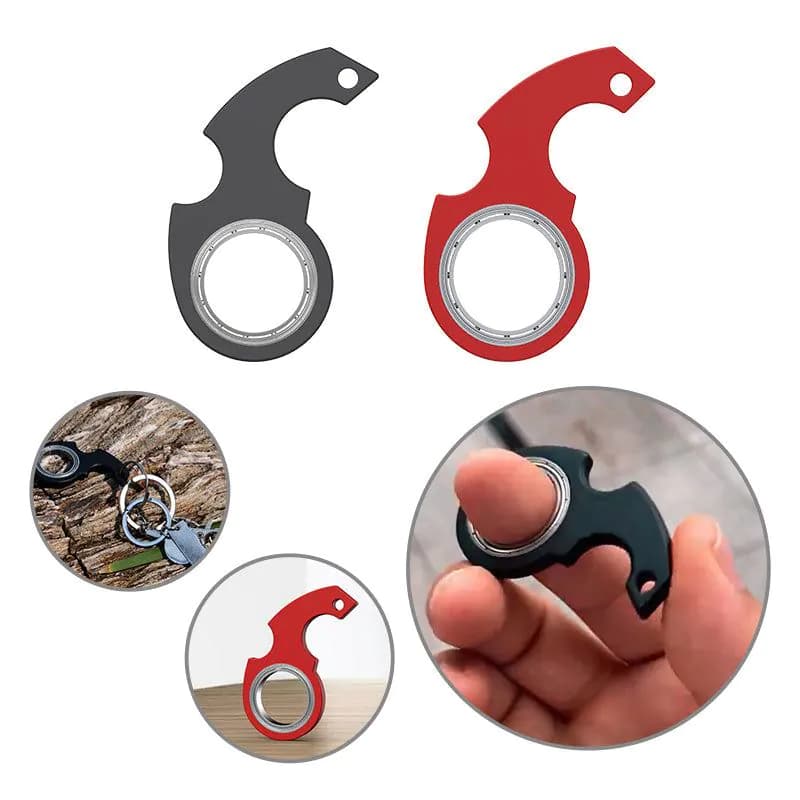 image-Creative Fidget Spinner Toy Keychain Hand Spinner Anti-Anxiety Toy Relieves Stress Finger Spinner Keychain Bottle Opener Kids Toy