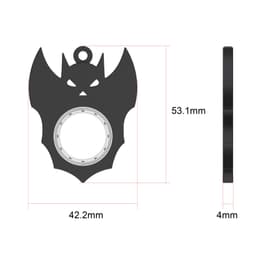 image-Halloween Creative Fidget Spinner Toy Bat Demon Ghost Keychain Hand Spinner Anti-Anxiety Toy Relieves Stress Bottle Opener Kids Toy