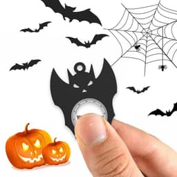 image-Halloween Creative Fidget Spinner Toy Bat Demon Ghost Keychain Hand Spinner Anti-Anxiety Toy Relieves Stress Bottle Opener Kids Toy