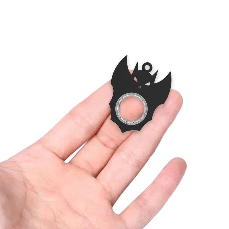 image-Halloween Creative Fidget Spinner Toy Bat Demon Ghost Keychain Hand Spinner Anti-Anxiety Toy Relieves Stress Bottle Opener Kids Toy