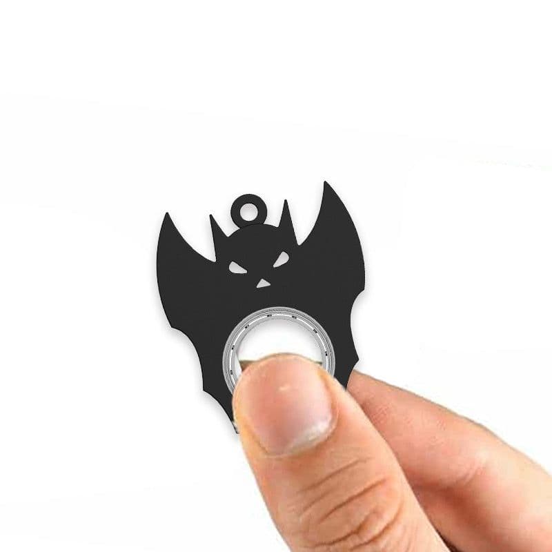 image-Halloween Creative Fidget Spinner Toy Bat Demon Ghost Keychain Hand Spinner Anti-Anxiety Toy Relieves Stress Bottle Opener Kids Toy