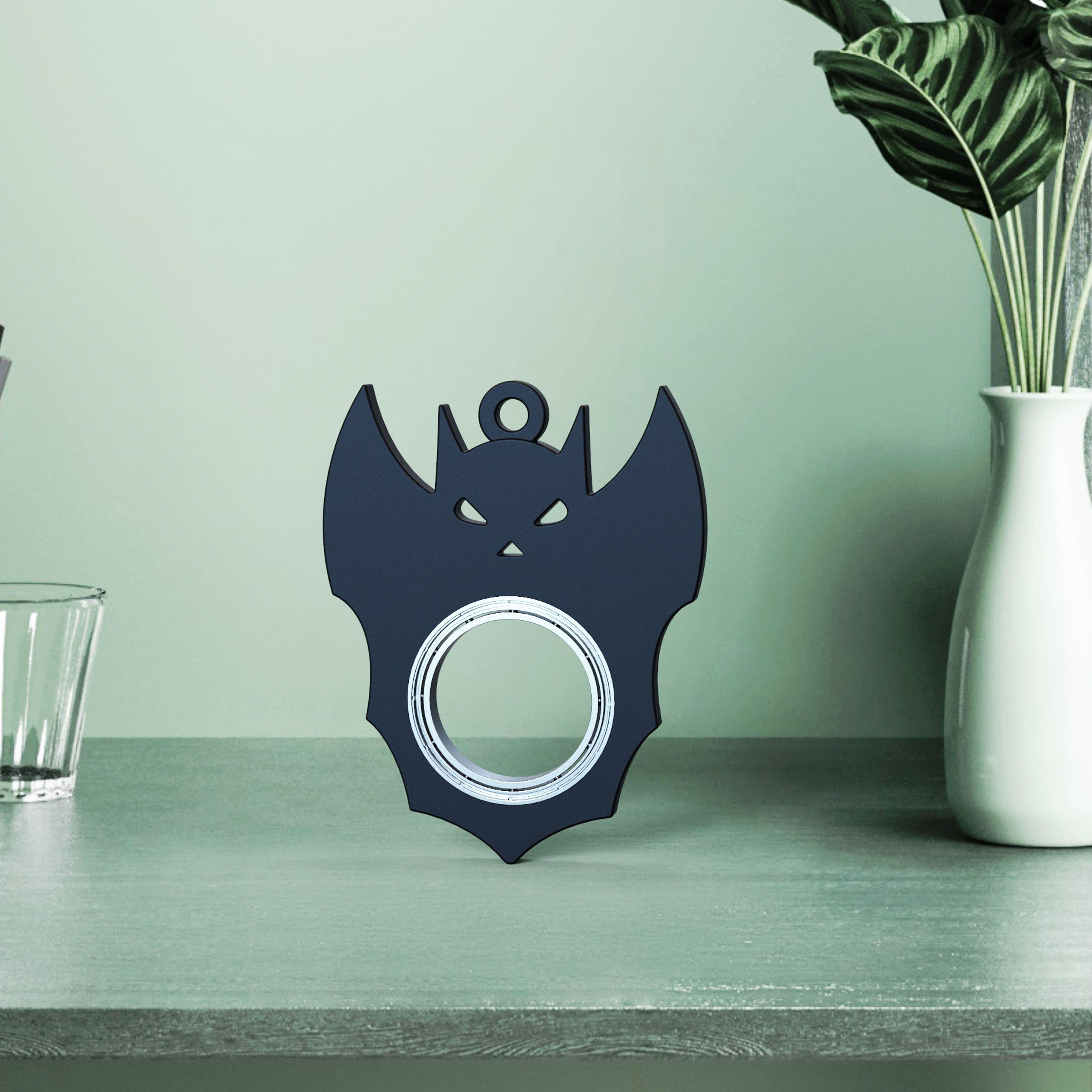 image-Halloween Creative Fidget Spinner Toy Bat Demon Ghost Keychain Hand Spinner Anti-Anxiety Toy Relieves Stress Bottle Opener Kids Toy