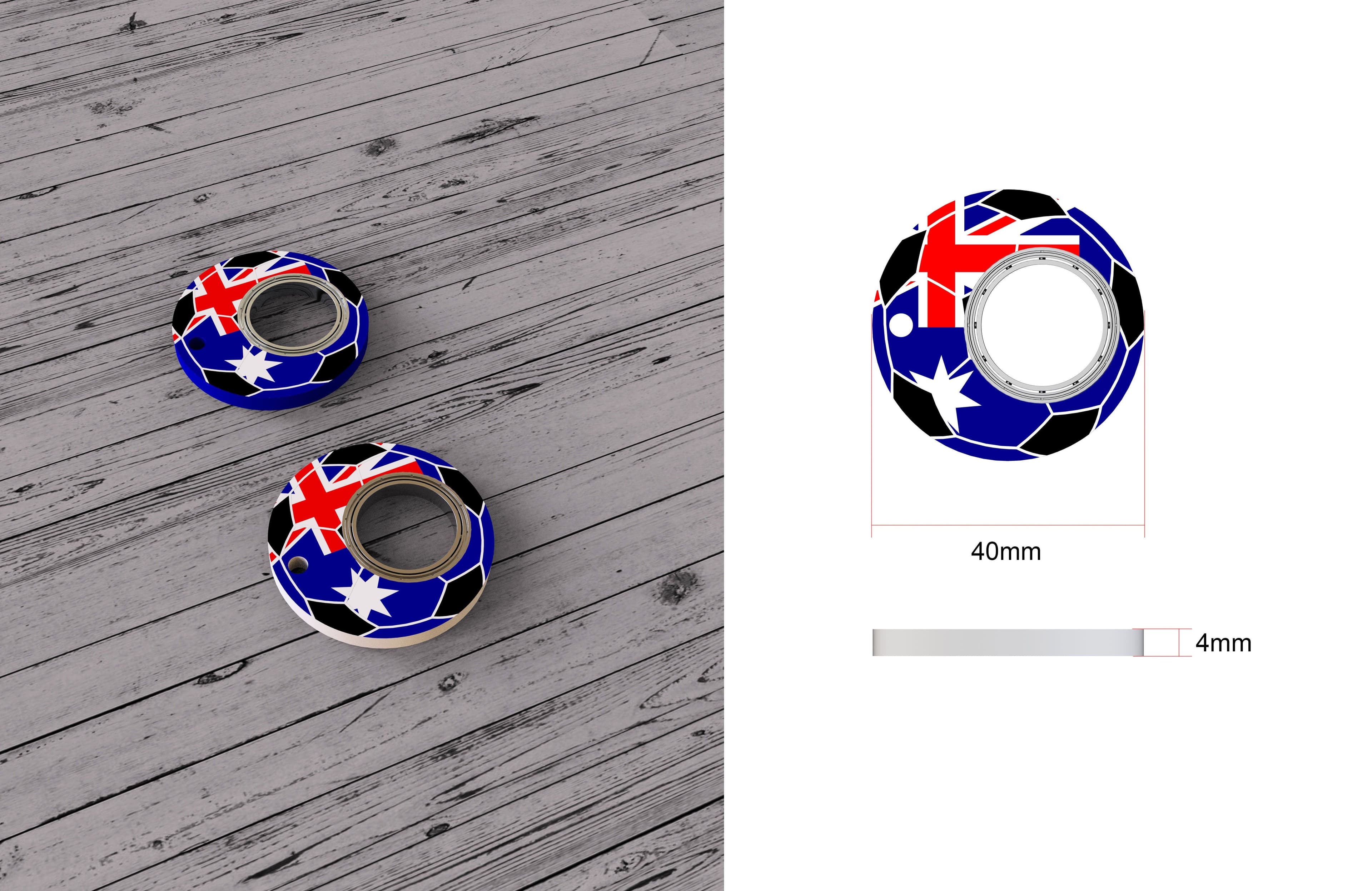 image-Creative Football World Cup Fidget Spinner Toy Keychain Hand Spinner Anti-Anxiety Toy Relieves Stress Finger Spinner Keychain Bottle Opener Kids Toy