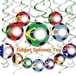 image-Creative Football World Cup Fidget Spinner Toy Keychain Hand Spinner Anti-Anxiety Toy Relieves Stress Finger Spinner Keychain Bottle Opener Kids Toy