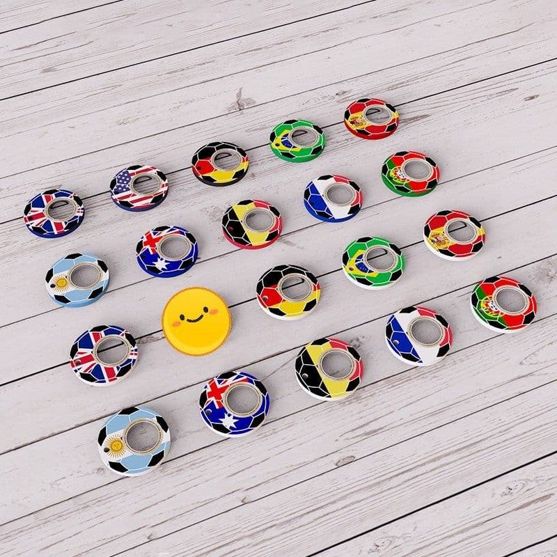 image-Creative Football World Cup Fidget Spinner Toy Keychain Hand Spinner Anti-Anxiety Toy Relieves Stress Finger Spinner Keychain Bottle Opener Kids Toy