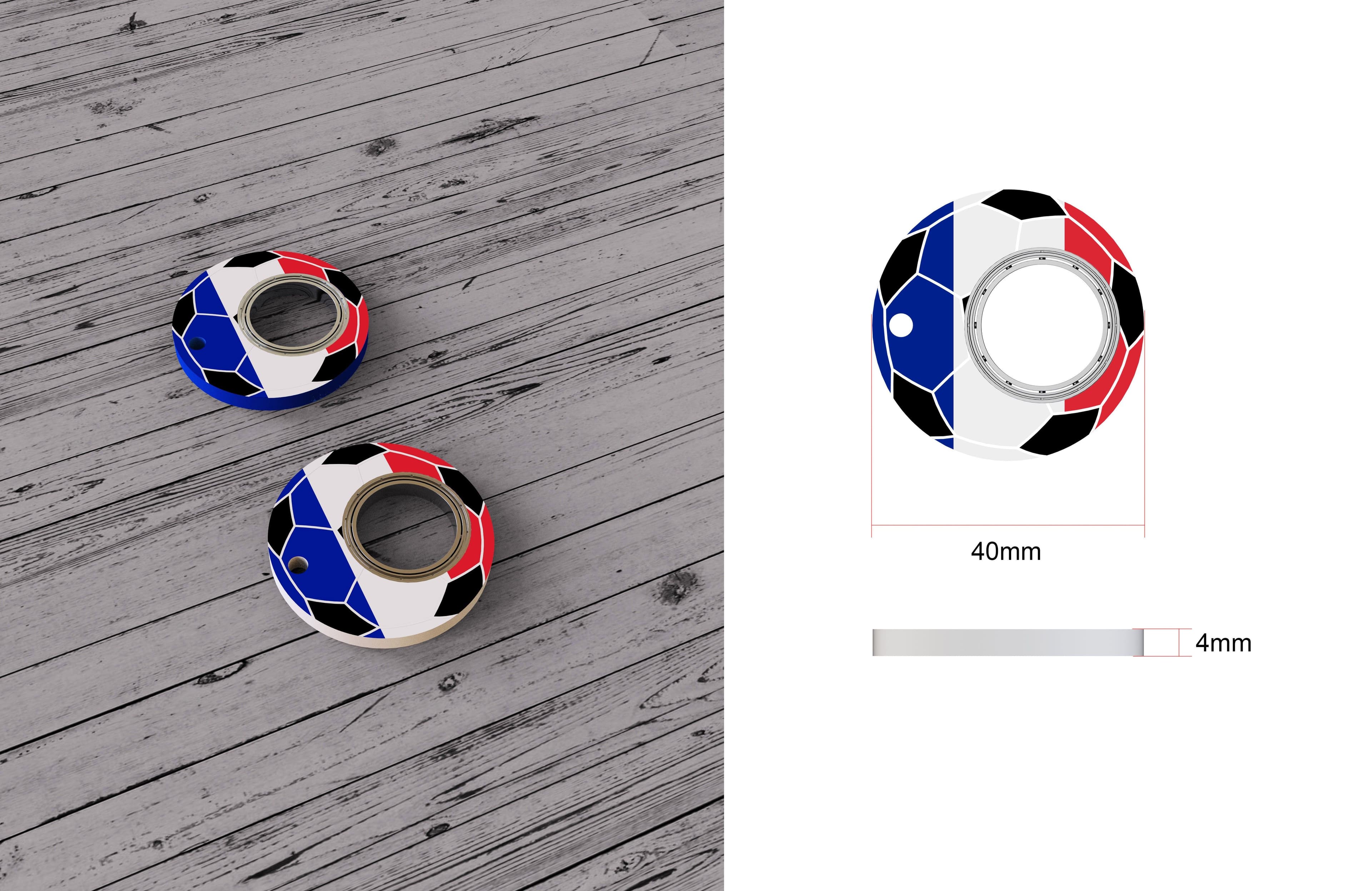 image-Creative Football World Cup Fidget Spinner Toy Keychain Hand Spinner Anti-Anxiety Toy Relieves Stress Finger Spinner Keychain Bottle Opener Kids Toy