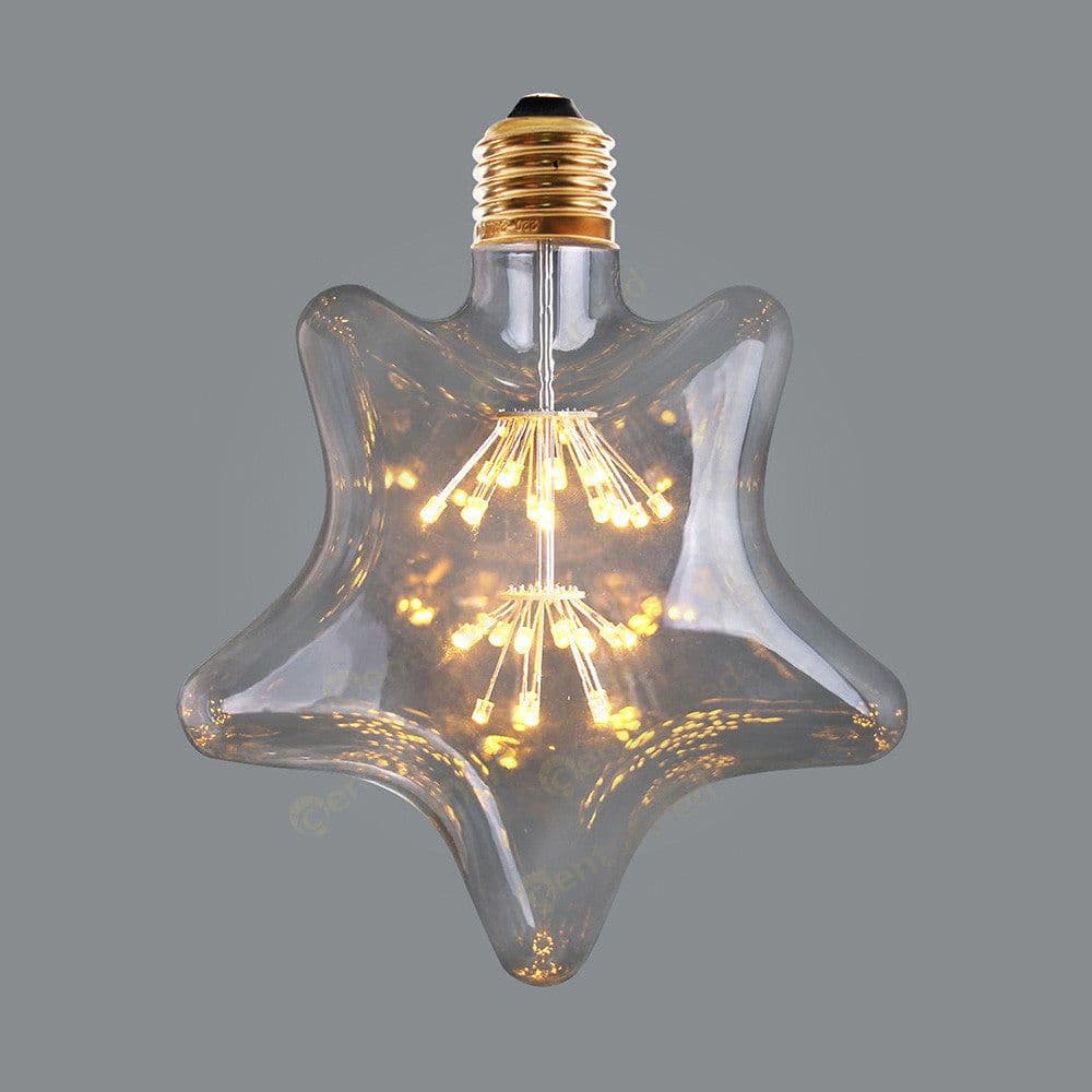 image-LED Light Bulb 3W Colorful Stars ST64 Retro Edison Decoration