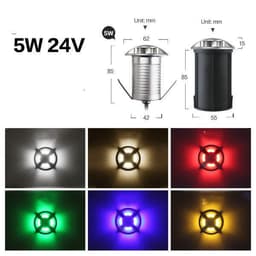 image-Stainless Steel Recessed Lawn Lamp Garden Lamp Step Lamp Floor Lamp