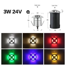 image-Stainless Steel Recessed Lawn Lamp Garden Lamp Step Lamp Floor Lamp