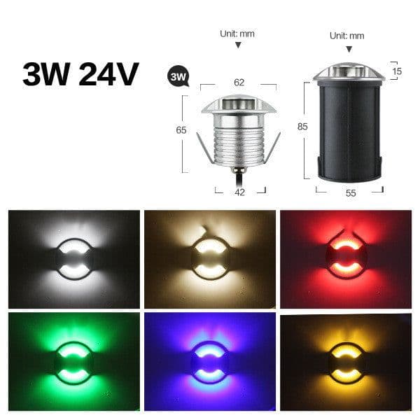 image-Stainless Steel Recessed Lawn Lamp Garden Lamp Step Lamp Floor Lamp