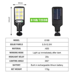 image-Outdoor Solar Light Household Human Body Induction Solar Street Light