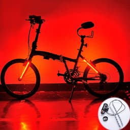 image-Colorful Lght Frame Light Night Riding Warning Light Equipment