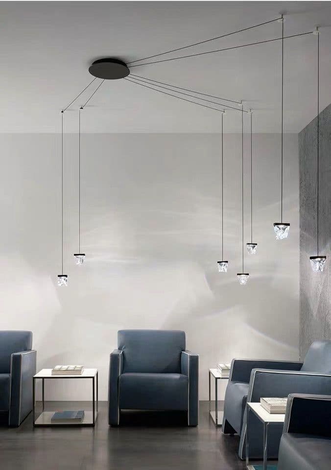 image-LED Crystal Wall Lamp Modern Minimalist Personality Background Decorative Wall Lamp
