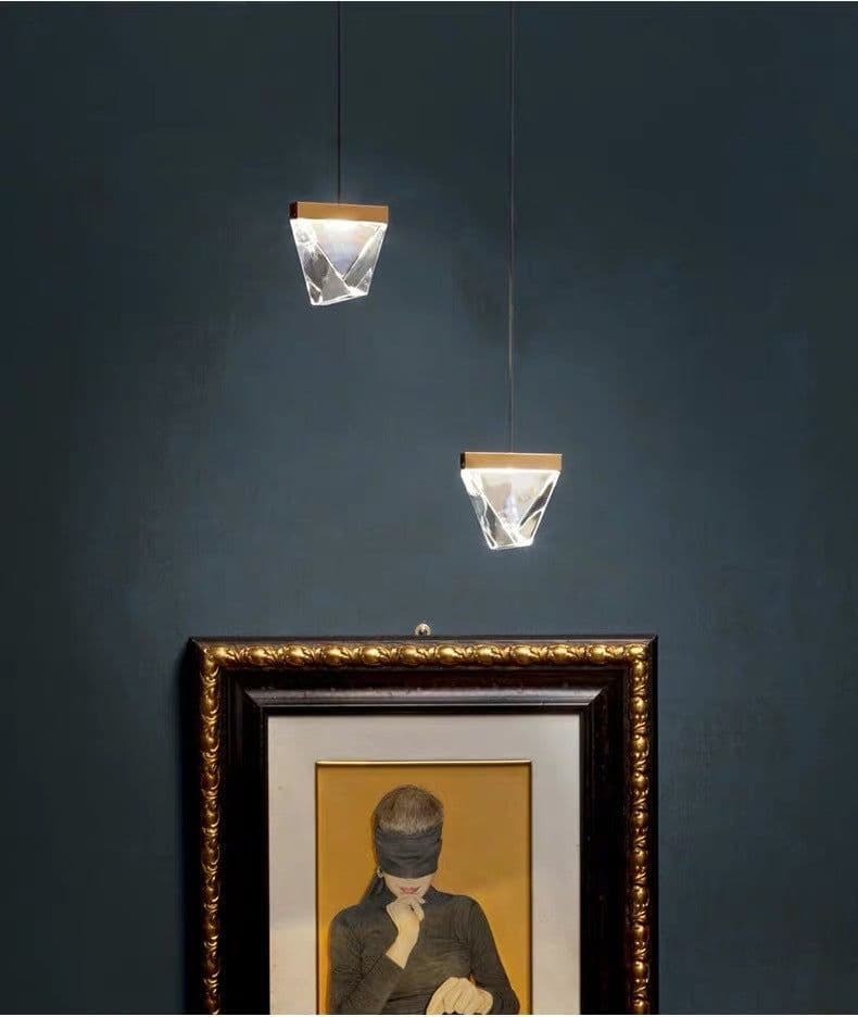 image-LED Crystal Wall Lamp Modern Minimalist Personality Background Decorative Wall Lamp