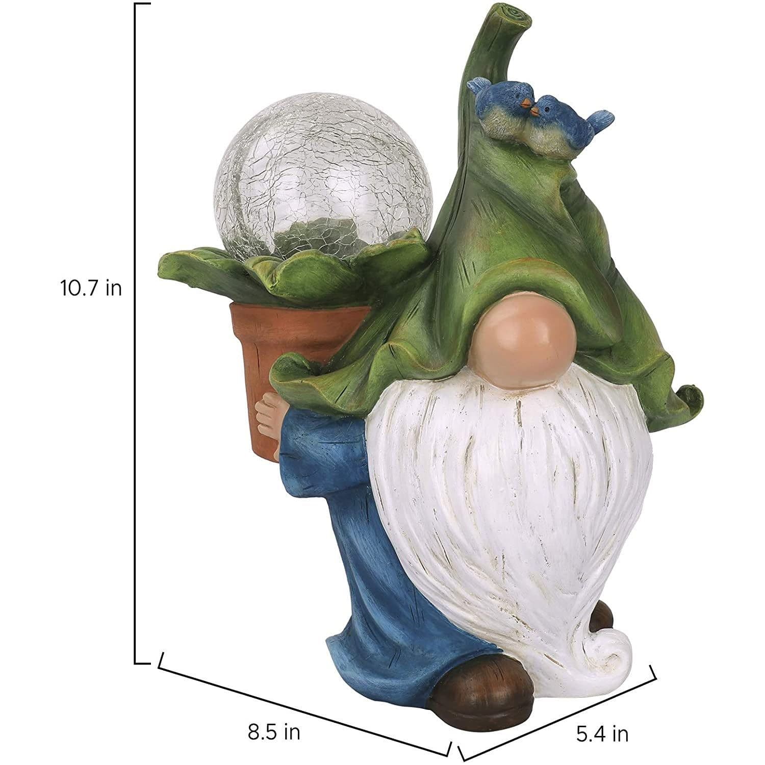 image-Meditation Dwarf Statue American Country Solar Luminous Dwarf Fairy Ornaments Garden Lawn Decoration