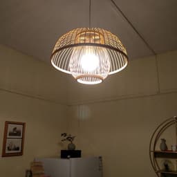 image-Chinese Style Bamboo Chandelier Creative Round Lobby Lobby Atmosphere