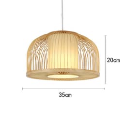 image-Chinese Style Bamboo Chandelier Creative Round Lobby Lobby Atmosphere