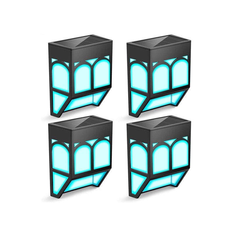 image-Solar Wall Lamp Outdoor Courtyard Home Yard Fence Wall Balcony Garden Villa Door Post Creative Decorative Lamp