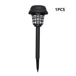 image-Cross-Border Solar Mosquito Killing Lamp Insecticidal WhiteLight Purple Outdoor Lawn Lamp LED Electronic Mosquito Repellent Lamp