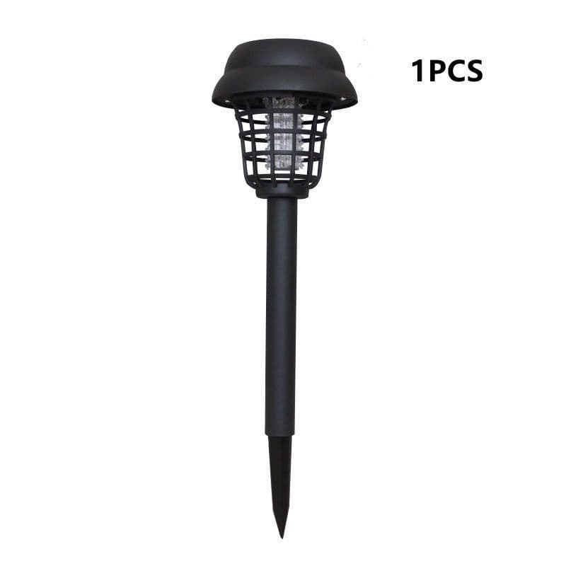 image-Cross-Border Solar Mosquito Killing Lamp Insecticidal WhiteLight Purple Outdoor Lawn Lamp LED Electronic Mosquito Repellent Lamp