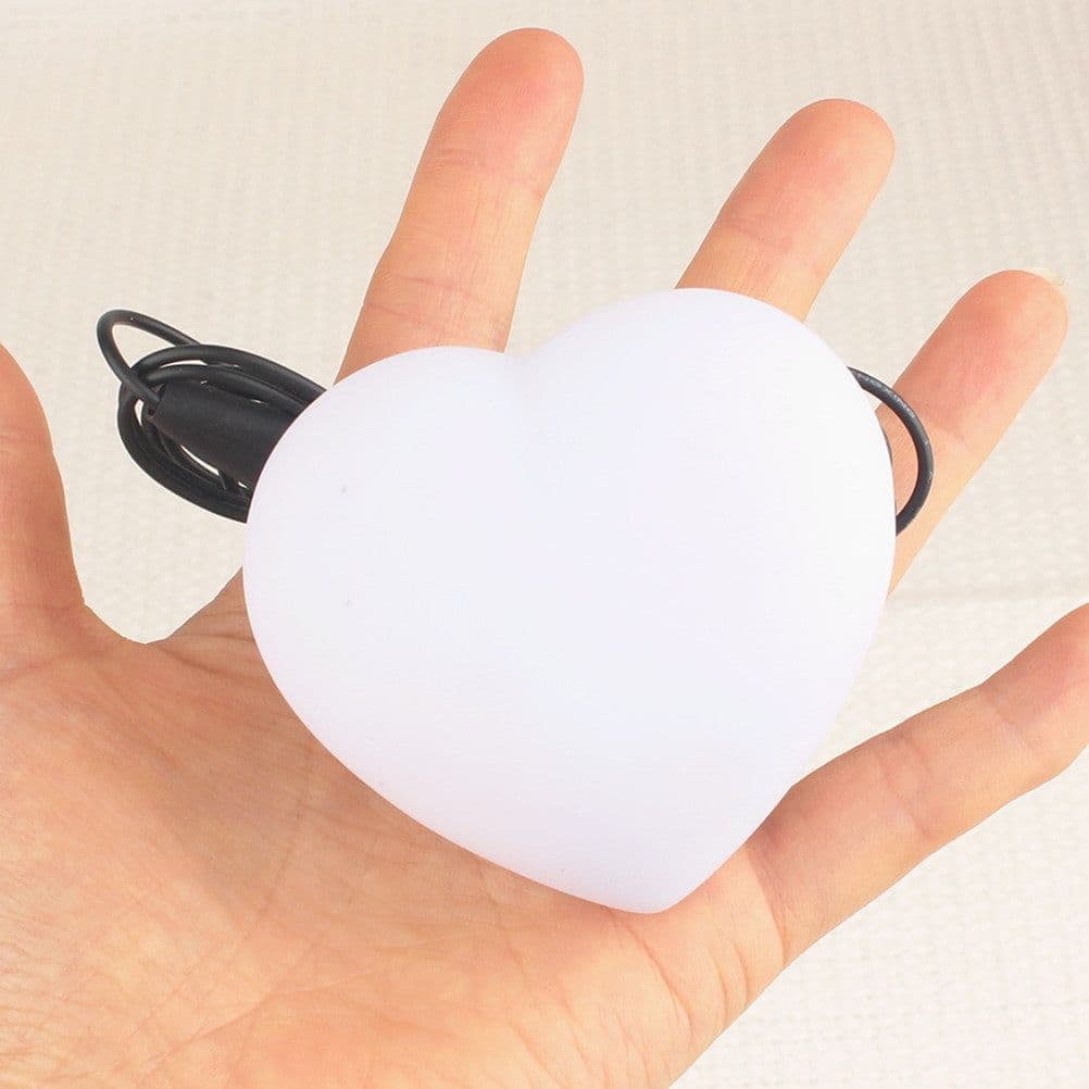 image-Love Lamp In Front Of The Chest, Romantic Heart-Shaped Lamp, Magic Props, Dancing With Light Energy At Night