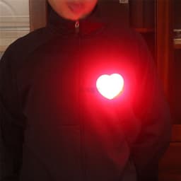 image-Love Lamp In Front Of The Chest, Romantic Heart-Shaped Lamp, Magic Props, Dancing With Light Energy At Night