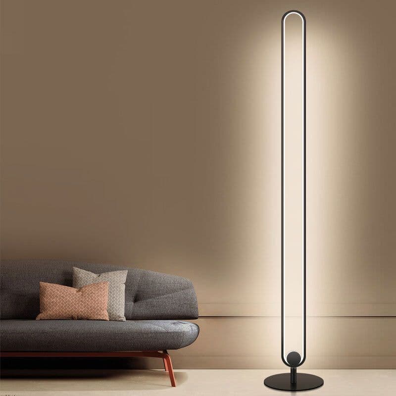 image-Double Pole Light Luxury Floor Creative Atmosphere Lamp Bedroom Vertical Bedside Creative Eye Protection Lamp