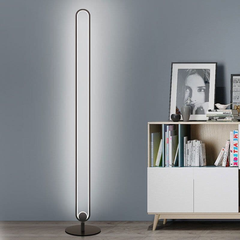 image-Double Pole Light Luxury Floor Creative Atmosphere Lamp Bedroom Vertical Bedside Creative Eye Protection Lamp